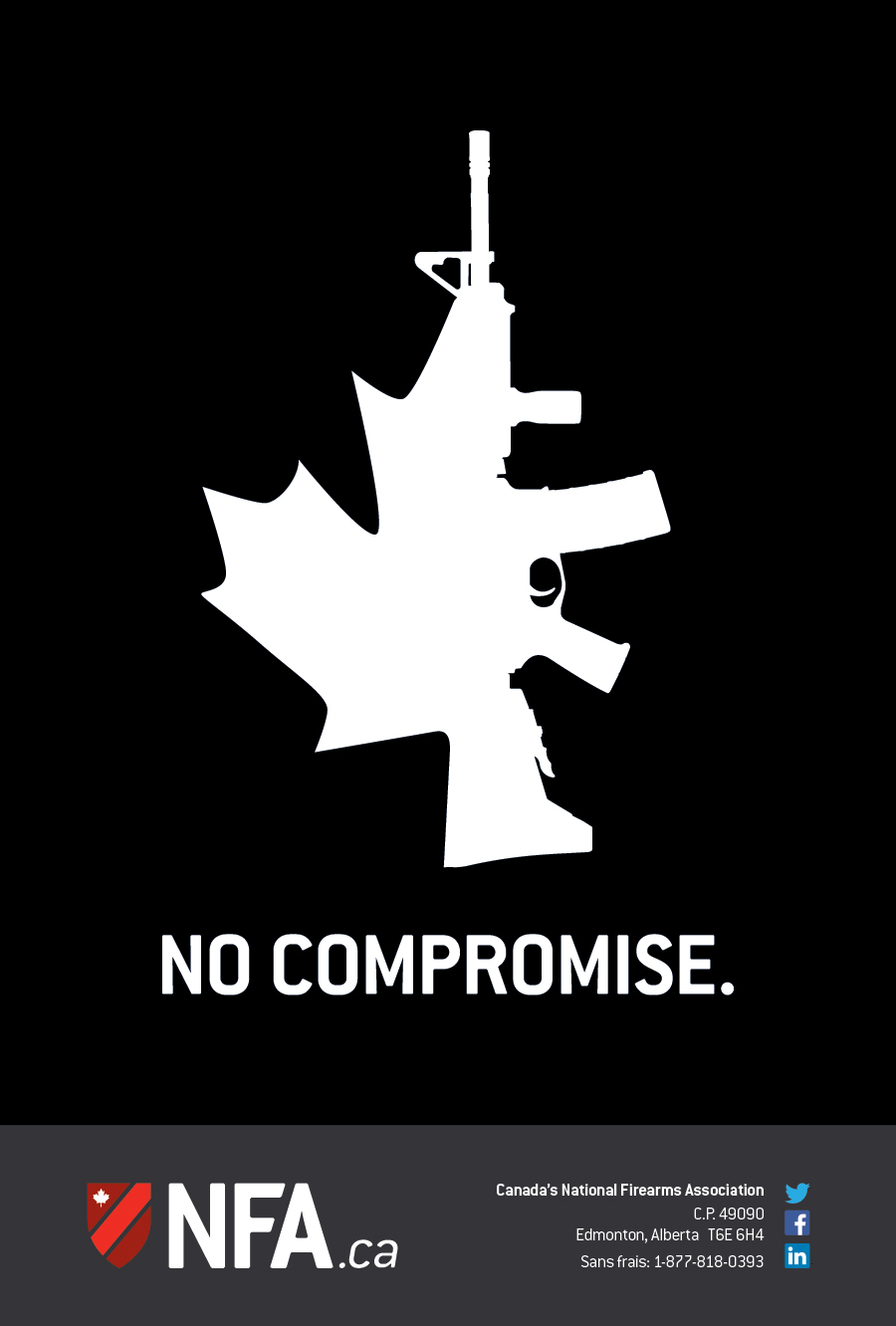 No Compromise Poster - National Firearms Association