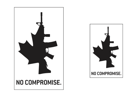 No Compromise Stickers & Decals - National Firearms Association
