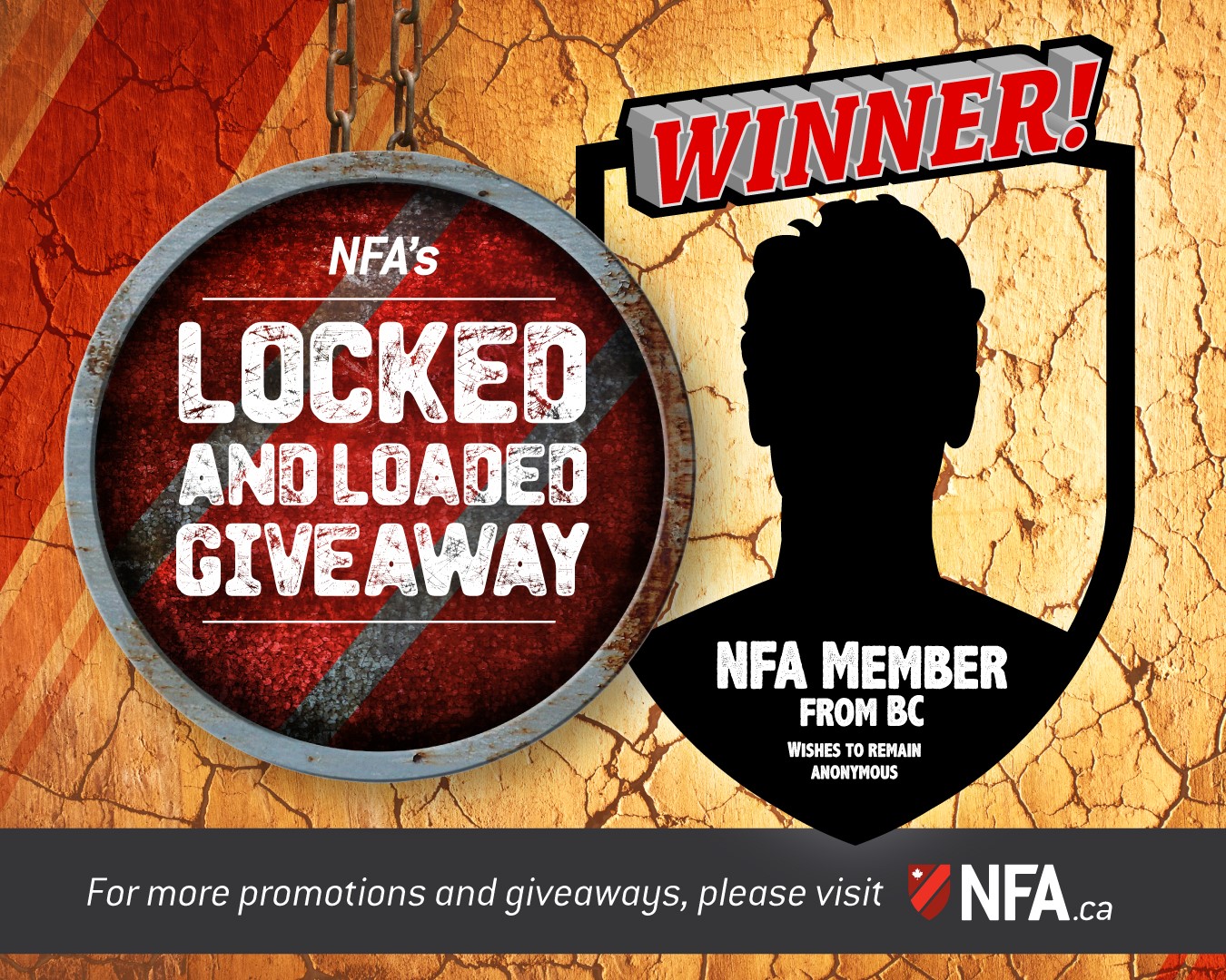 Winner of Locked and Loaded Giveaway