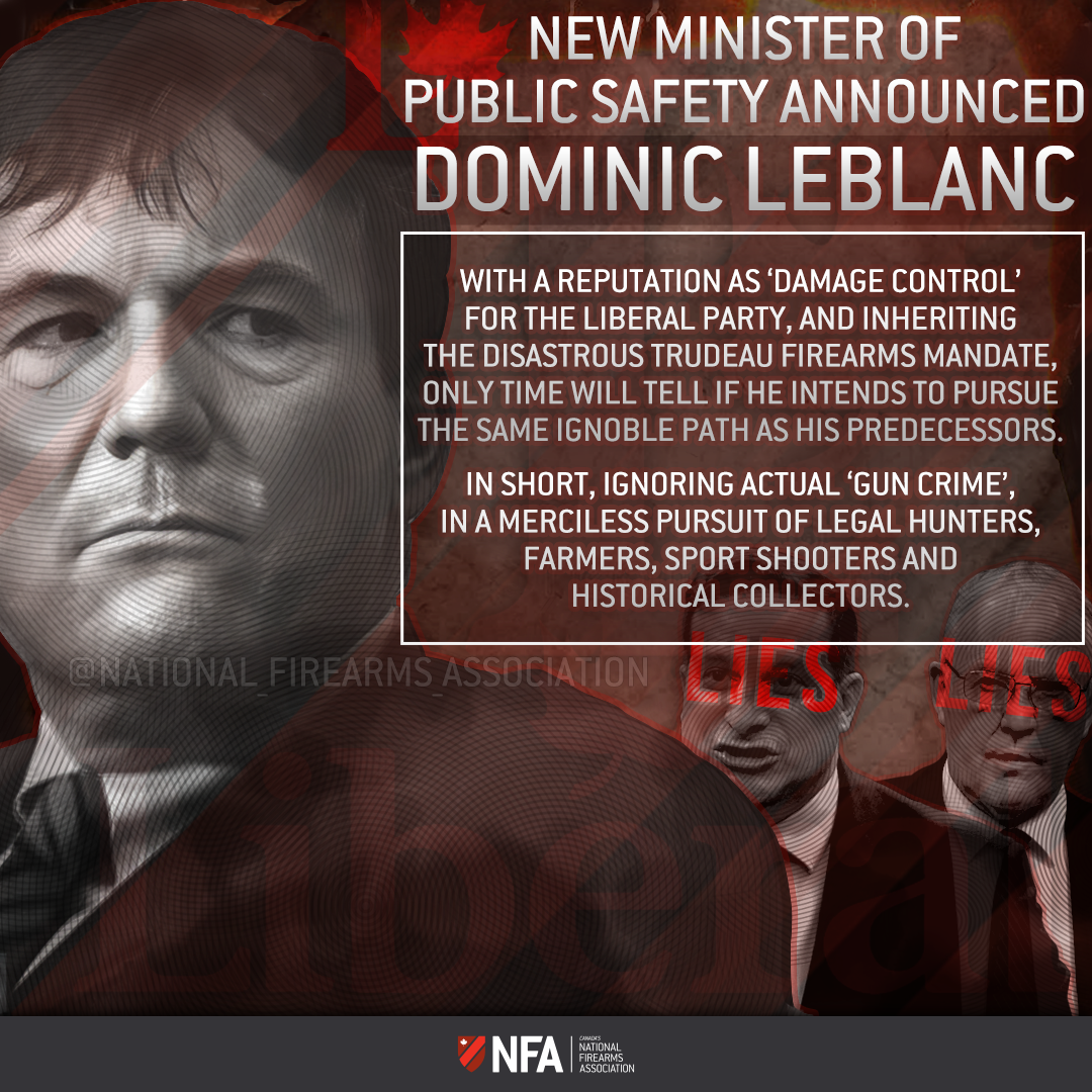 New Minister Of Public Safety Announced - Dominic LeBlanc